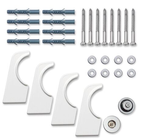 Вертикальний радіатор Calidum 2-хтрубний, кріплення