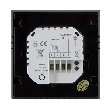 Термостат Mycond Block (Чорний) задня сторона