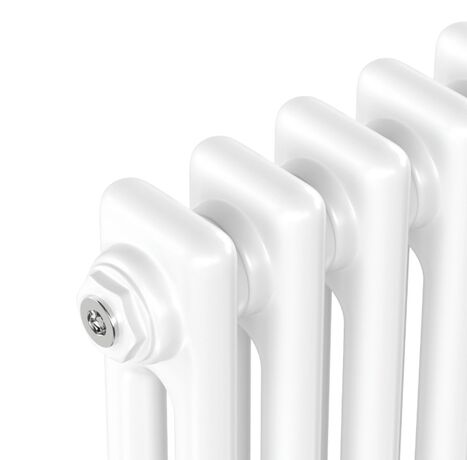 Вертикальний радіатор Calidum 2-хтрубний, білий