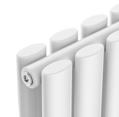 Вертикальний радіатор Ellipse 2-хтрубний, білий