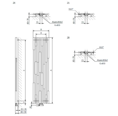Terma Cane, чертеж