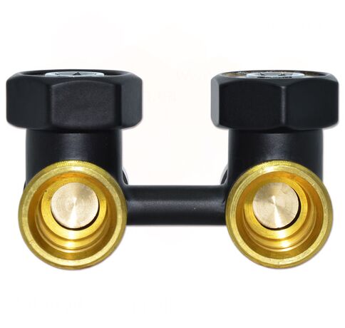 V721CB Carlo Poletti кутовий кран нижнього підключення чорний