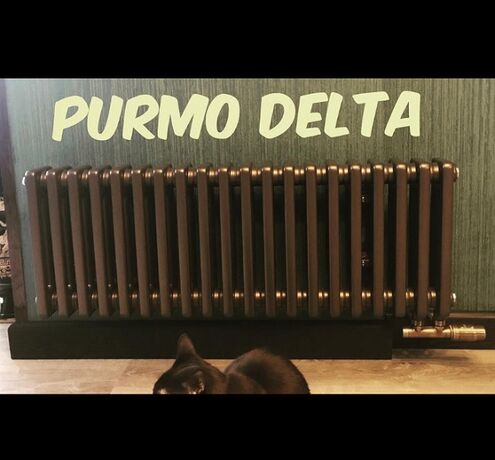 Горизонтальный 4-трубный радиатор Purmo Delta Laserline