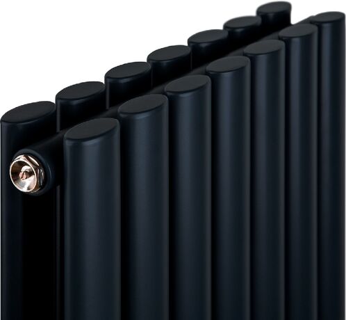 Трубчатый радиатор Luxrad Oval Double (чорный)