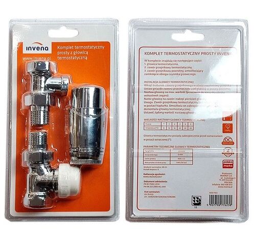 Комплект термостатический Invena CD-79-K15, хром