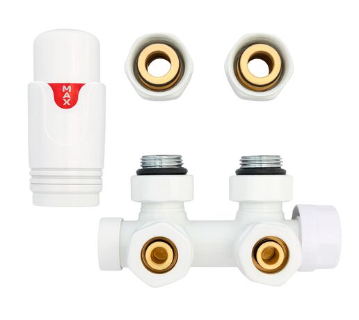 Термостатичний комплект типу DUOPLEX білий Warm Well