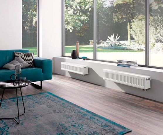 Низкий радиатор Kermi Profil 200 (нижнее подключение)