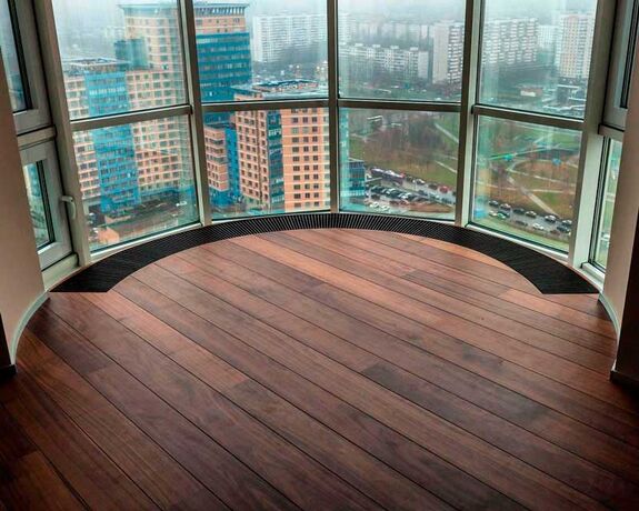 Радиусные внутрипольные конвекторы