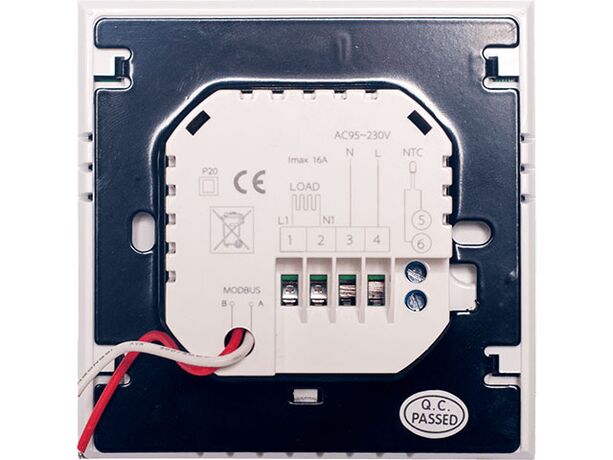 Пульт Mycond Touch White вид сзади