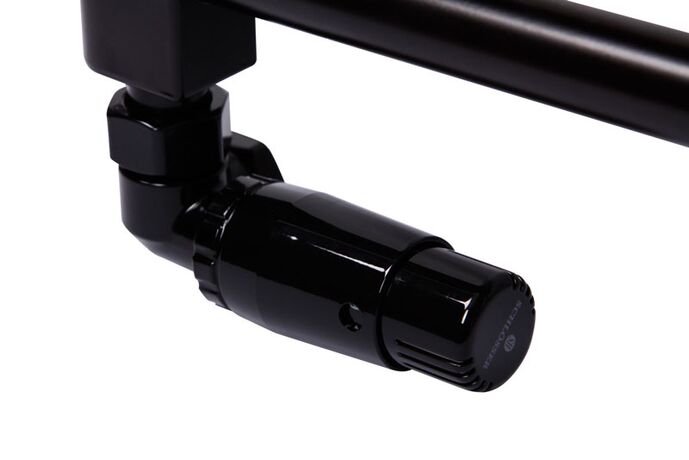 Комплект Schlosser Standard Mini черный на полотенцесушителе