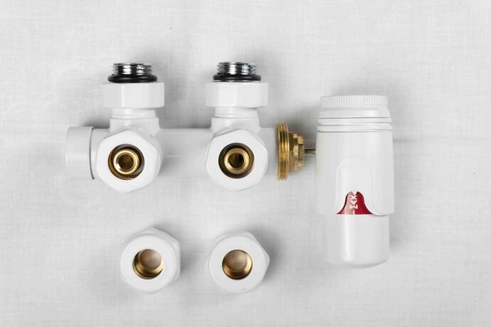 Термостатичний комплект типу DUOPLEX білий Warm Well