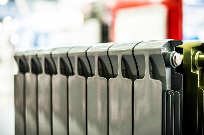 Покраска секционных радиаторов