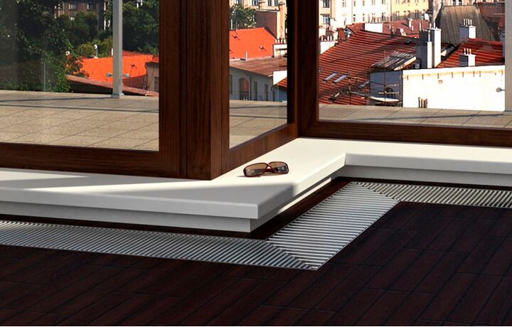 Угловые внутрипольные конвекторы