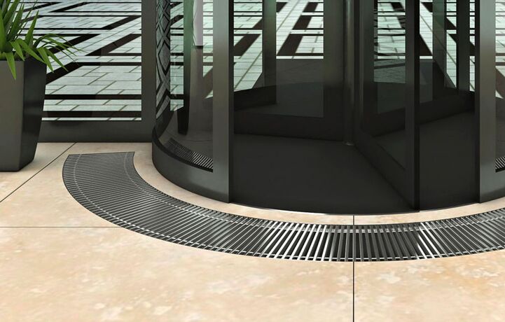 Радиусные внутрипольные конвекторы