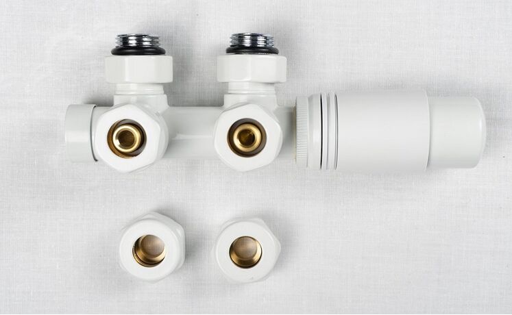 Термостатичний комплект типу DUOPLEX білий Warm Well