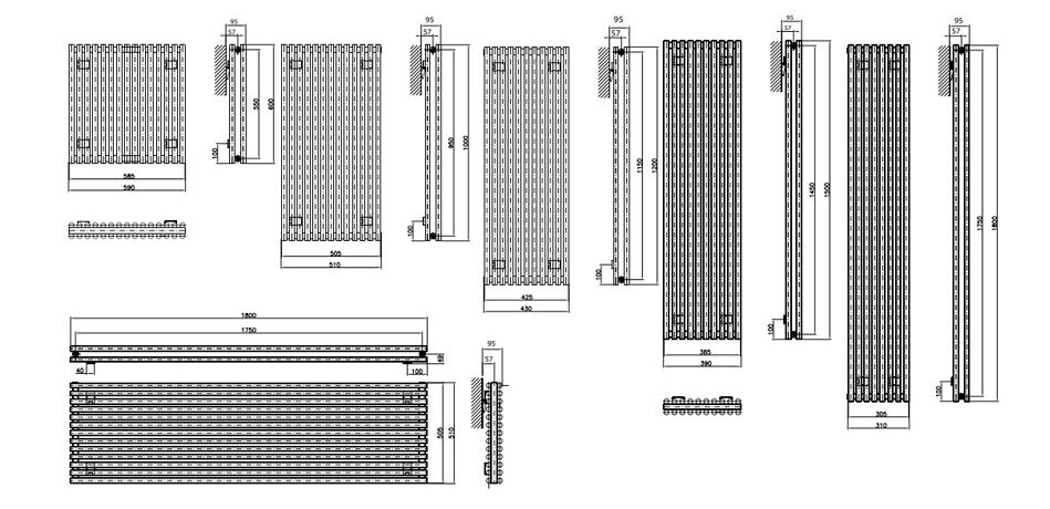 Luxrad Toba Double, размеры